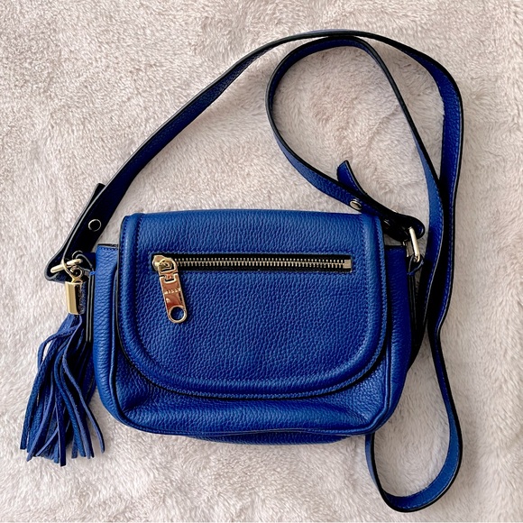 Milly Handbags - NWT Milly Astor Mini Leather Satchel Blue